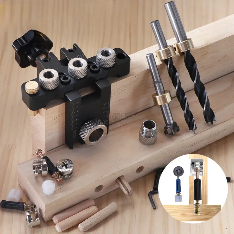 Dowel Jig Kit - Hassas Jig Dübel Kam Jig 3'ü