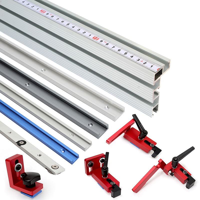 Dowel Jig Kit - 1 adet 19/30/45/75Tipi T-tracks T-yuvası alüminyum