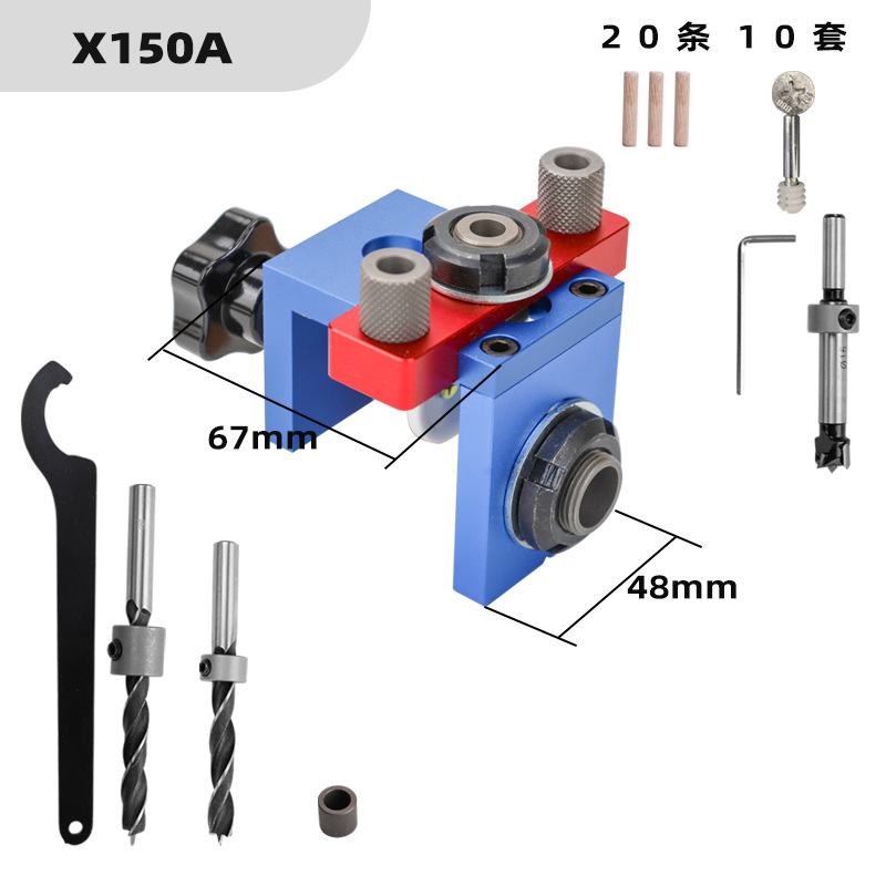 Dowel Jig Kit - TEBAK W-136 Cep Delik Açma Aparatı