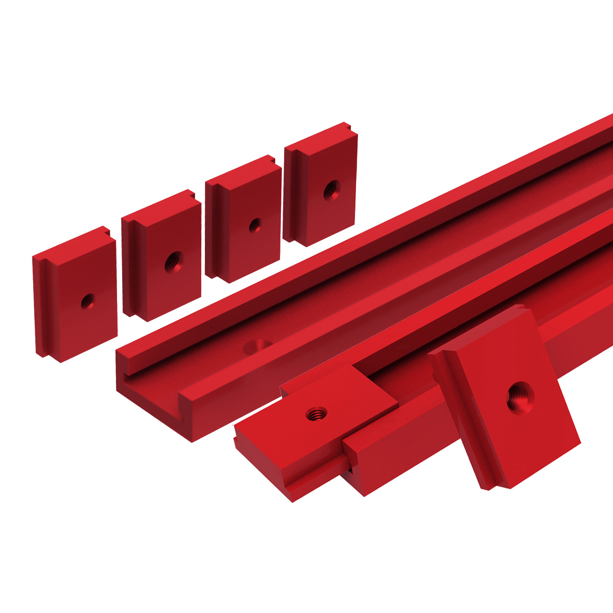 Dowel Jig Kit - T30 parça 50cm alüminyum t-kaymak T