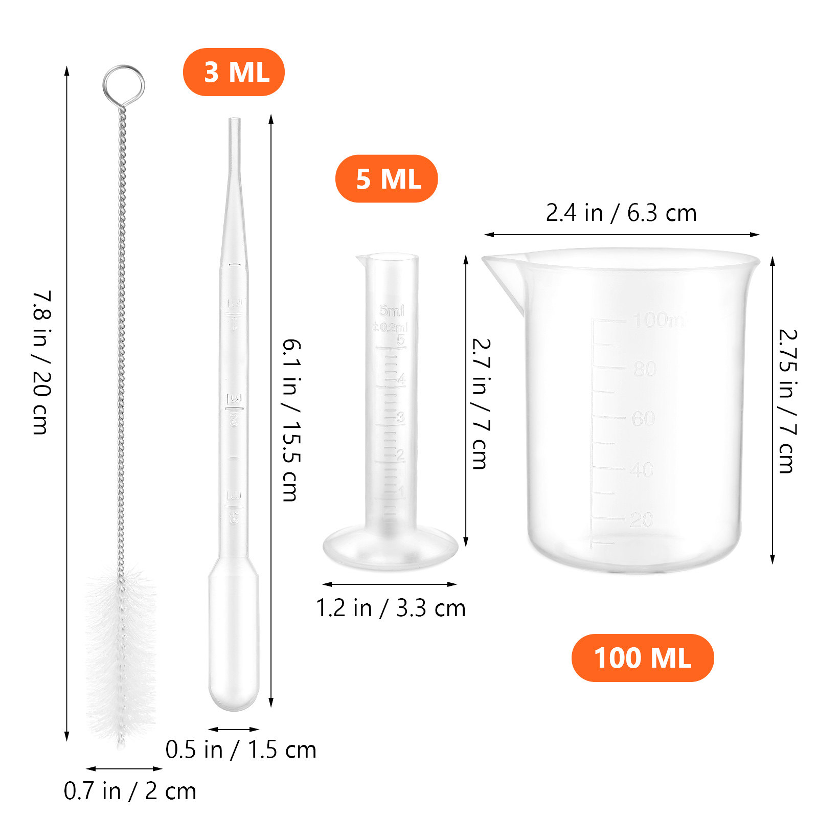 1 set plastik dereceli silindi - Tools Youtube incelemesi ve fiyatı