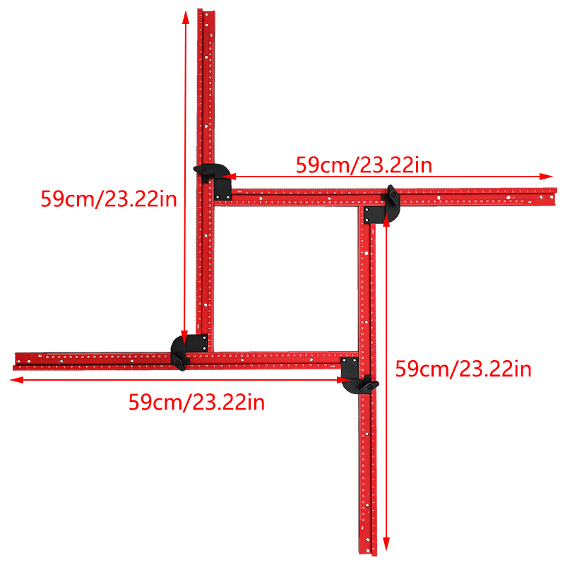 59cm ayarlanabilir kare yönlen - Dowel Jig Kit incelemesi ve fiyatı