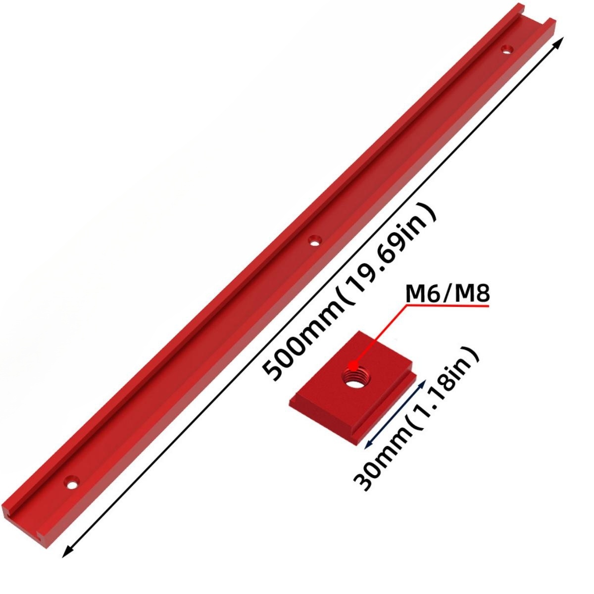 T30 parça 50cm alüminyum t-kay - Dowel Jig Kit incelemesi ve fiyatı